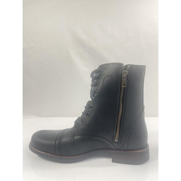 Steve Madden Boots Mens Size 8 Black Troopah-C Leather Combat Ankle New Box main image 12